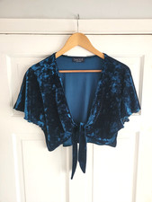 Women's Saloos teal velvet
