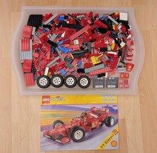 Vintage LEGO 2556 Model Team: Ferrari Formula 1 Racing Car with Instructions