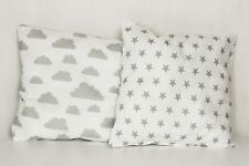 2 pack baby pillows filled  cushions 4 pram cot bed clouds stars for 1 year+