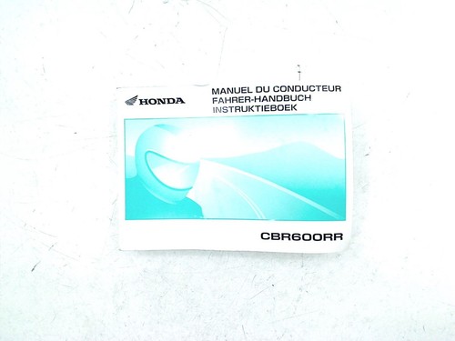 Owners manual honda cbr 600 - owners,