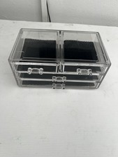 Clear makeup organiser box - clear, 4