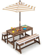Kids Wooden Picnic Table Bench