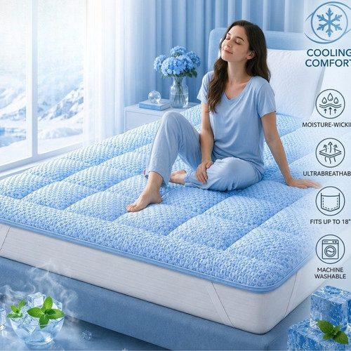 Cooling mattress topper - mattress,