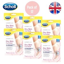 Scholl Dry Skin Foot Mask Moisturising Socks for Dry Skin Relief Pack of 12 UK