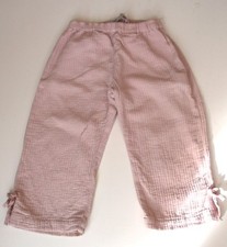 Zara kids girls pink wide leg trousers bow trim 3 years 98 cm