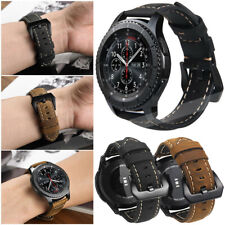 Classic Leather Watch Strap Wrist Band Replacement 20mm/22mm Bracelet Wristband