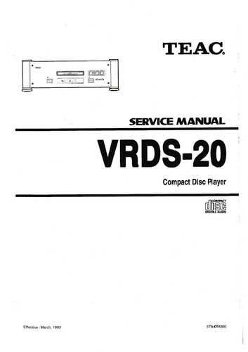 Service manual for - , teac
