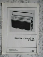 ITT  Kolster Brandes Model  KR611 Transistor Radio Service Manual