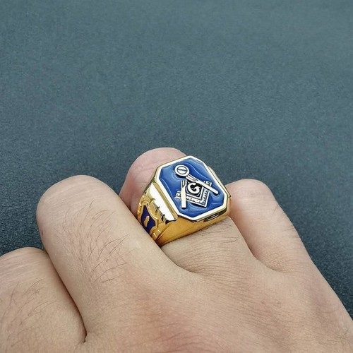 New blue enamel freemason - enamel,