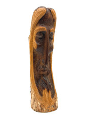 Large Signed Hand Carved Male