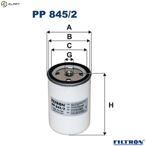 Fuel filter 845 for - pp, 845/2