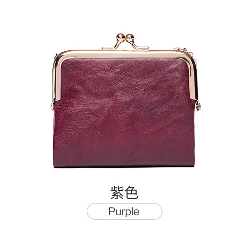 Compact rfid leather wallet - leather,