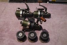 PENN CARP MASTER 470C OLD SKOOL PIT REELS WITH SPARE SPOOLS USED COARSE TACKLE