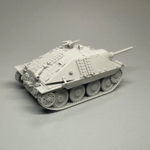 Printed hetzer tank - 3d, 1/72