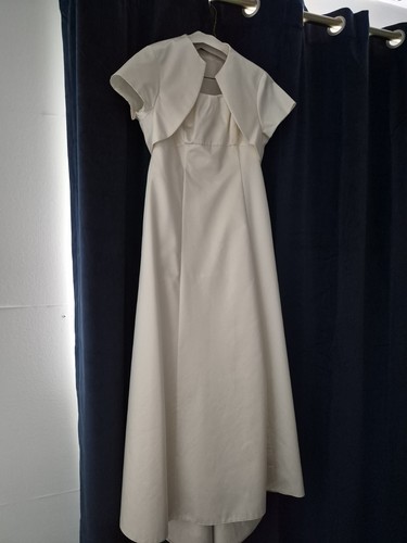 Ivory dress and bolero jacket - ivory,