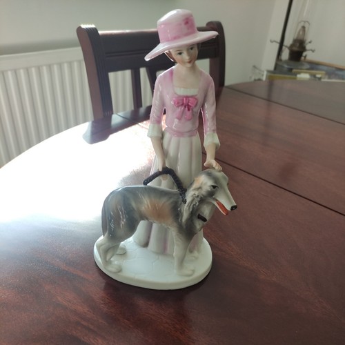 Art deco figurine lady with - art,