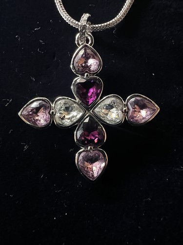 Swarovski crystal heart cross - swarovski,