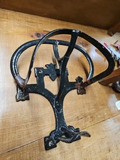K & Co W Wrought Iron Farm Estate Horse Equine Tack & Bridle Rack Wall Mounted