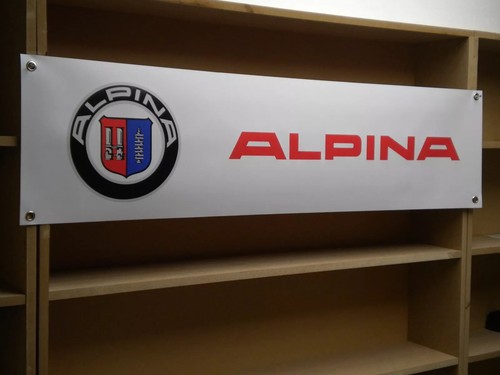 Alpina car banner show sign - car,