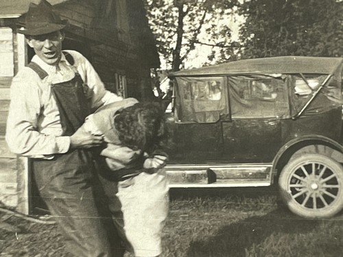 Farmer overalls grabbing - farmer,