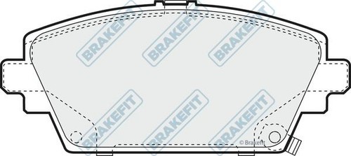 Apec front brake pad - front, for