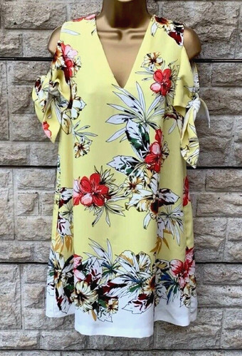 Ladies zara yellow - floral, cold