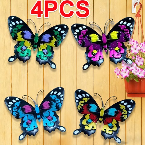 4pcs large metal - 4pcs, butterfly