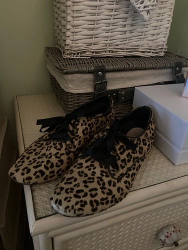 Dune ponyhair leopard shoes