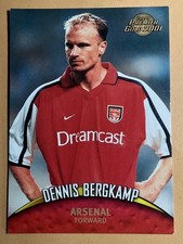 Dennis Bergkamp Arsenal TOPPS Premier Gold 2001 Football Trading Card 7