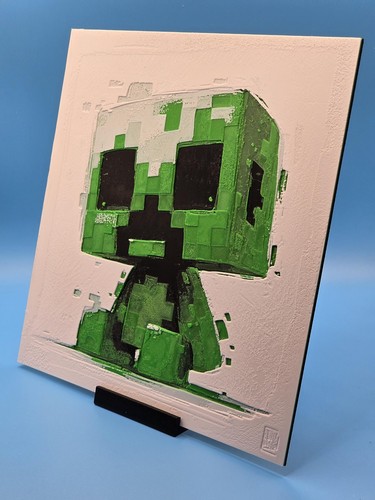 Minecraft baby creeper wall - minecraft,