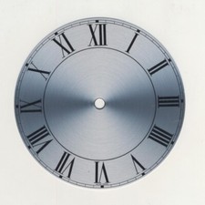 Spun Silver Replacement Clock