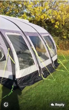 Kampa Rally Air Pro 390 Inflatable Awning With Telescopic poles - Needs Patching