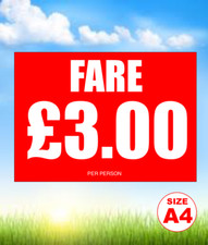 A4 £3 foamex sign, bounce