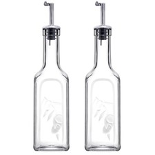2x345ml Oil Vinegar Glass