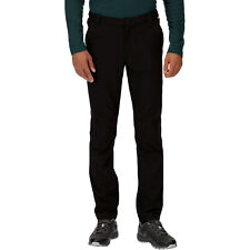Regatta Mens Fenton Softshell Outdoor Walking Trousers Bottom Pants - Black