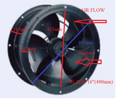 400mm industrial duct - 400mm,