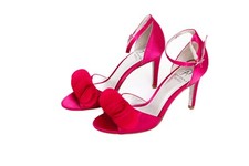 Adrianna Papell Fuschia Pink Pumps Silver Leather Sock & Lining New US 7 Eur 37