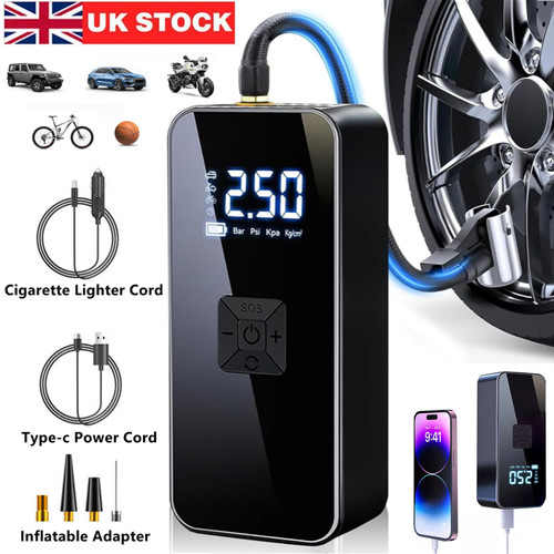 Cordless car tyre inflator - car,