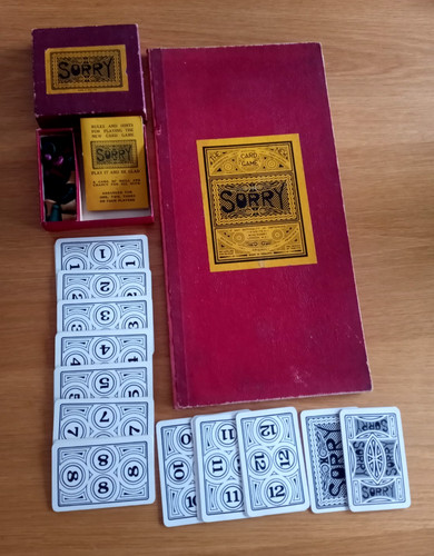 Rare sorry board - game, patent