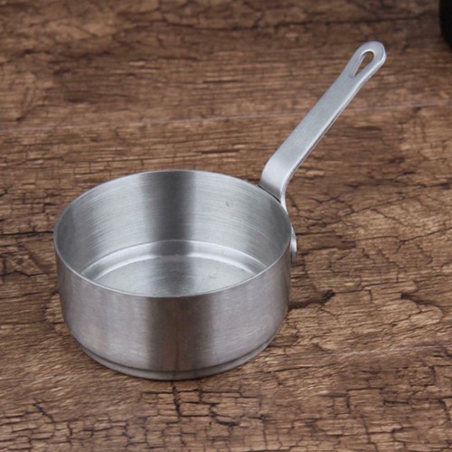 Stainless steel milk pot - steel,