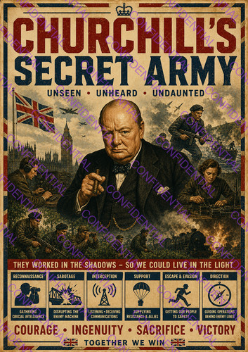 Churchill secret army ww2 - churchill,