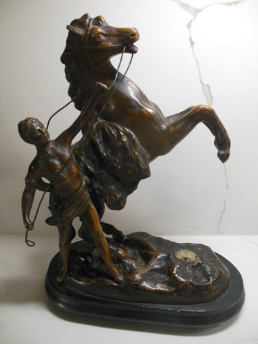 Vtg marly horse bronze - 12",