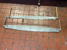 Vintage  2 Man Tree pit Saws Lumberjack Logging Saw Old Tool Wall Art Farm Tool