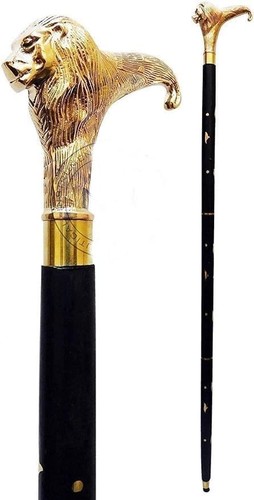 Lion walking stick cane - walking,
