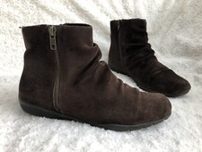 MATALAN Brown Suede Ankle