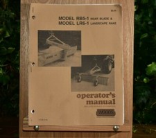 OPERATOR'S MANUAL Woods RB5-1 Rear Blade LR6-1 Landscape Rake INSTRUCTIONS GUIDE