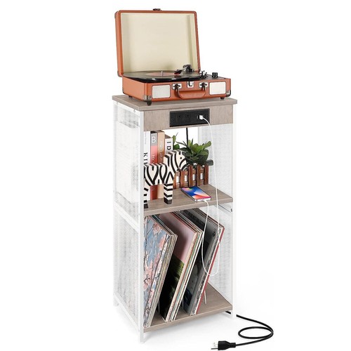 Record player stand storage - record,