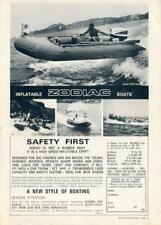 1968 Zodiac Inflatable Boat PRINT AD Model Neptune Berney Zodiac
