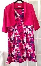 BERKERTEX PURPLE/PINK SPECIAL OCCASION MOB/MOG DRESS & BOLERO - SIZE 20 - BNWOT