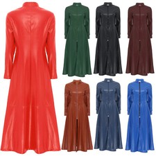 Womens Outerwear Full Zipper Coat Long Sleeve Trench Outdoor Overcoat Casual